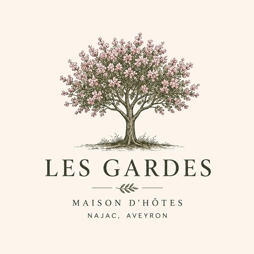 Logo Les Gardes, chambre d'hôtes à Najac, Aveyron